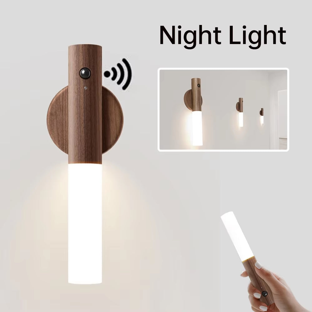 Magnetic LED Night Light – Smart Motion Sensing, Warm Glow for Any Room , for Cabinet closet ,Staircase bedroom✨🌙