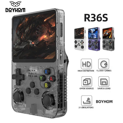 BOYHOM R36S Handheld Retro Game Console - 10,000 Classic Games, 3.5" HD Screen, Multi-Language Support, Portable Gaming Device for Adults & Kids, Ultimate Nostalgic Gaming Experience on the Go! 🎮