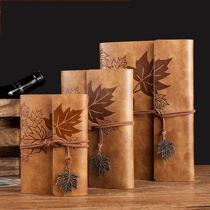 A7/A6/A5 Vintage Leather Bound Journal – Perfect Travel Diary, Notes & Sketchbook ✍️📖