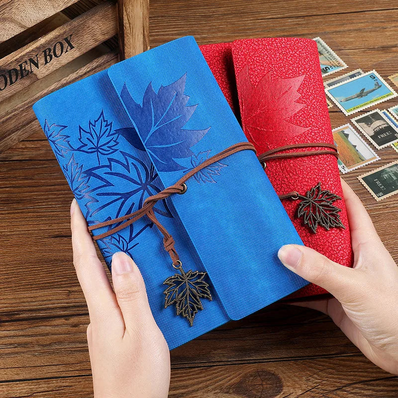 A7/A6/A5 Vintage Leather Bound Journal – Perfect Travel Diary, Notes & Sketchbook ✍️📖