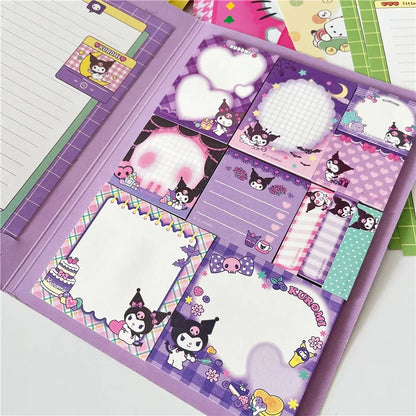 🌸 INNO INK Kawaii Sanrio Notebook Collection – Hello Kitty, My Melody, Kuromi, and Cinnamoroll Cute Paste Notepads for Students, Office Use, and Stationery Lovers! 📖🎀