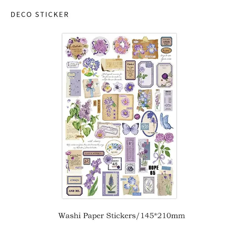 🌸INNO INK Floral Stickers ✂️ | Aesthetic Scrapbook & DIY Craft Decor 🌿 | Vintage Junk Journal & Collage Supplies 📖