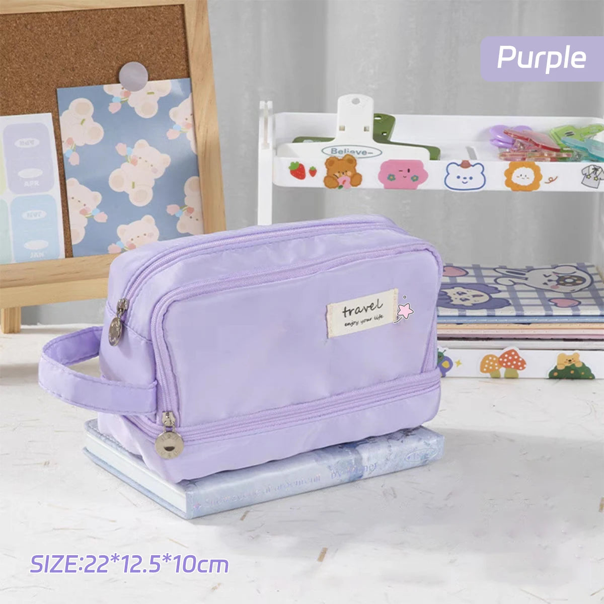 ✨ Multi-Function Pencil Case: Large Capacity, Durable Design & Stylish Storage for School, Travel & More! 🖊️👜