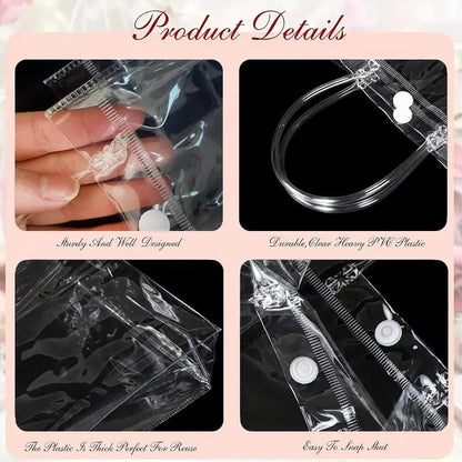 INNO INK Elegant Transparent Gift Bags with Handle: Perfect for Weddings, Birthdays & Special Occasions! 🎁✨