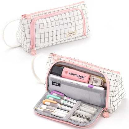 🌟 Kawaii Multi-Layer Pencil Case: Cute & Spacious Storage for School Supplies, Pens & Stationery! ✏️🎀