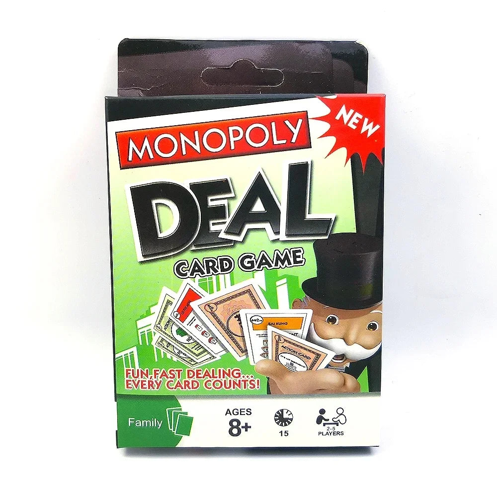 🎉 Monopoly Deal Card Game – Fast-Paced, Strategic Family Fun for 2-5 Players, Perfect for Game Nights, Parties, Birthdays, Christmas & Holiday Gatherings – Quick Play, Easy to Learn, Ultimate Battle of Properties & Action Cards! 🎲