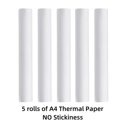 📜 A4 Thermal Paper Rolls | 1/3/5 Pack | 210×30mm | Ink-Free, High-Quality Printing for A40/X8 Wireless Printers! 🔥