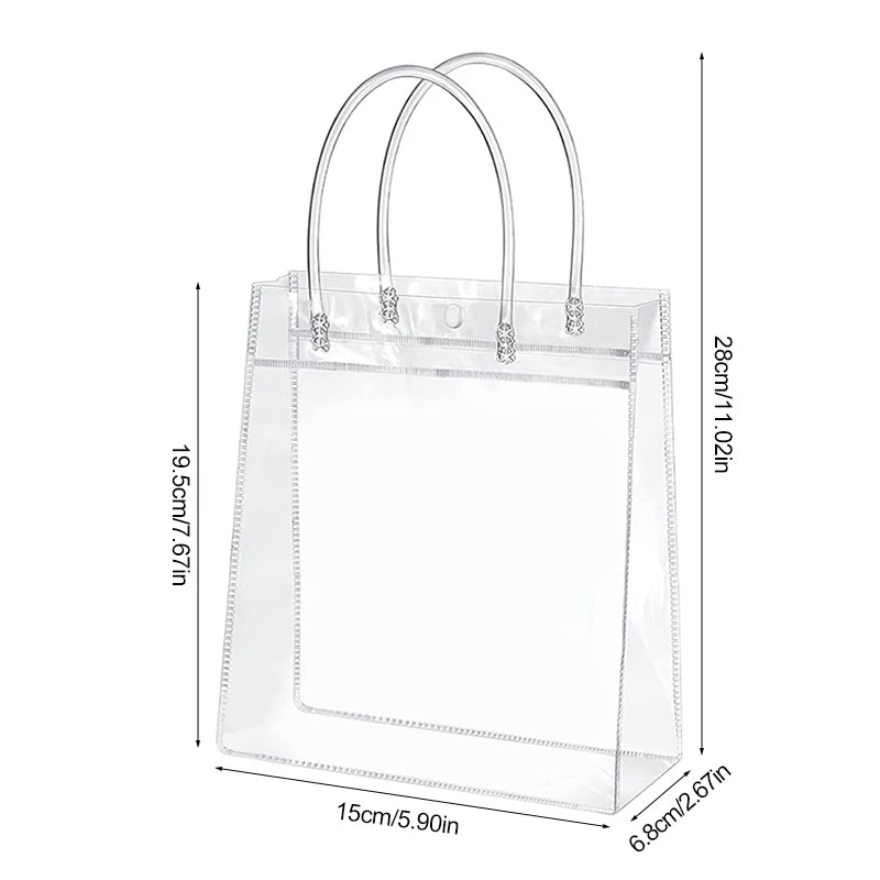 INNO INK Elegant Transparent Gift Bags with Handle: Perfect for Weddings, Birthdays & Special Occasions! 🎁✨