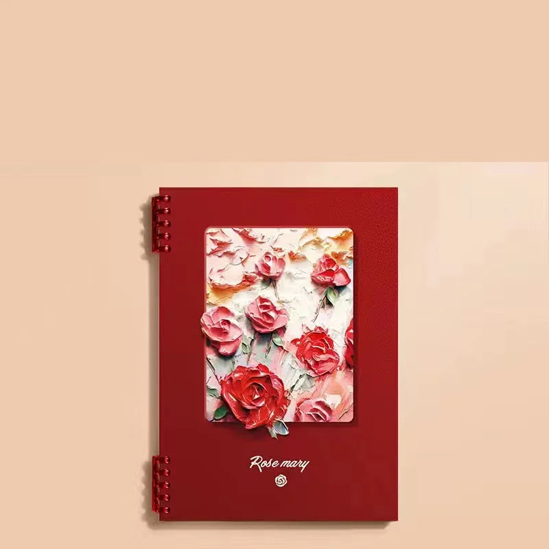 A4 A5 B5 🖼️ Oil Painting Loose-leaf Notebook 📖 Detachable Coil Diary for Students & Office Supplies ✍️