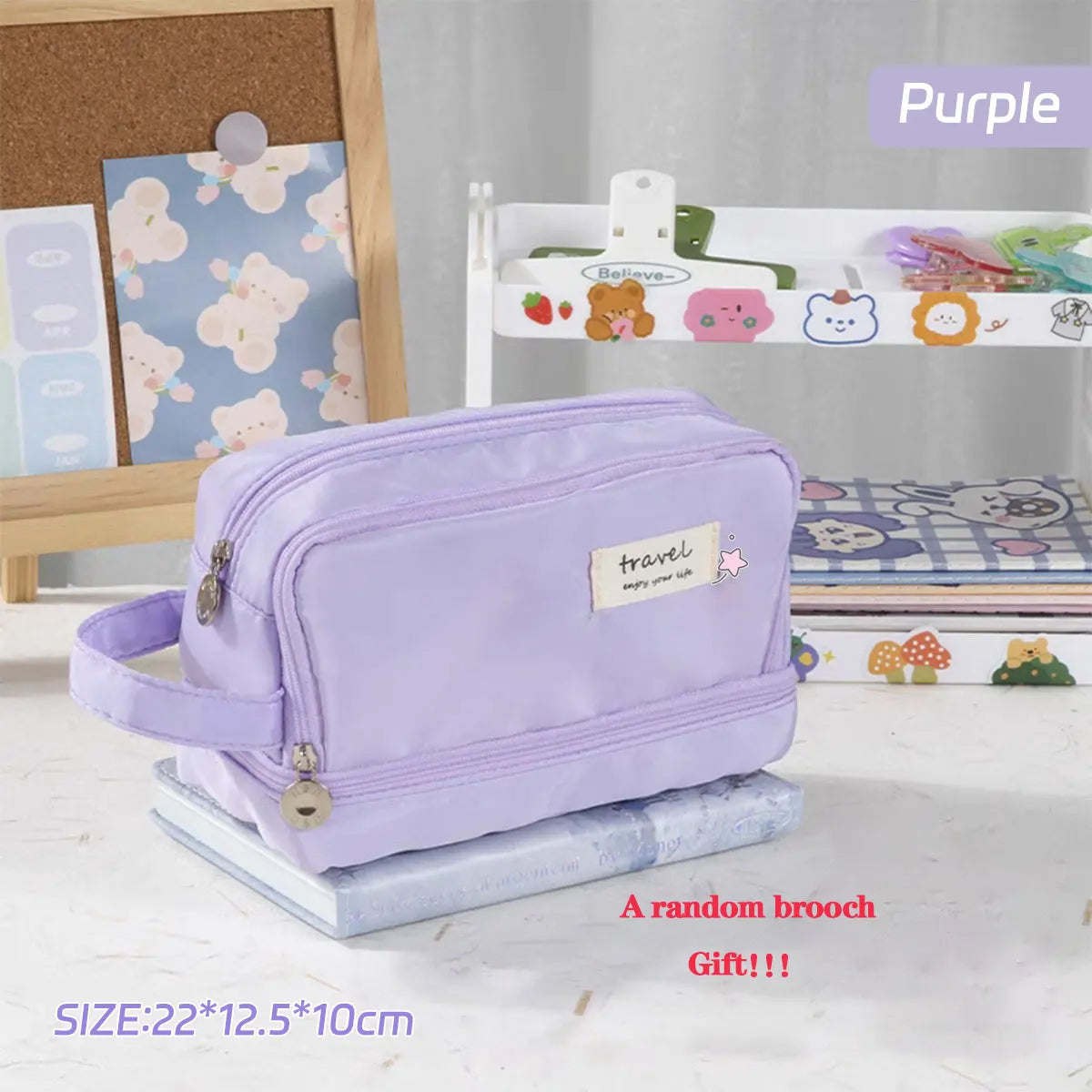 ✨ Multi-Function Pencil Case: Large Capacity, Durable Design & Stylish Storage for School, Travel & More! 🖊️👜