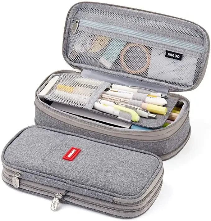 ✨ Multifunctional Canvas Case: Large Capacity, Durable & Deformable – Perfect for Pencils, Makeup & More! 🖊️👜