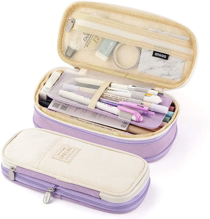 ✨ Multifunctional Canvas Case: Large Capacity, Durable & Deformable – Perfect for Pencils, Makeup & More! 🖊️👜