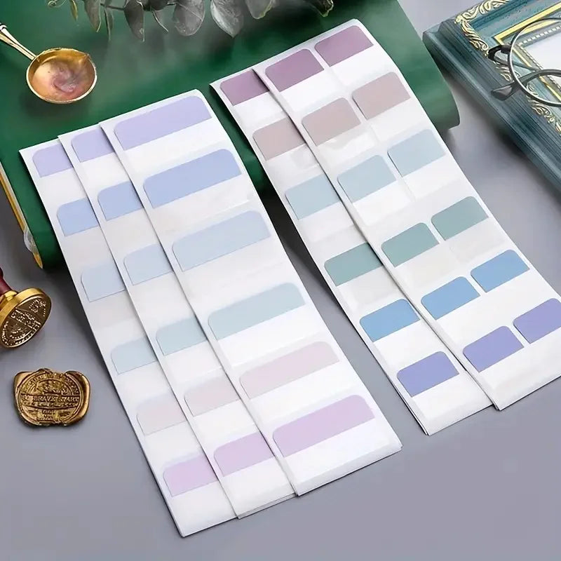 🎨INNO INK Colors Index Stickers ✨ | Transparent Writable Sticky Notes for Folders & Organization 📚