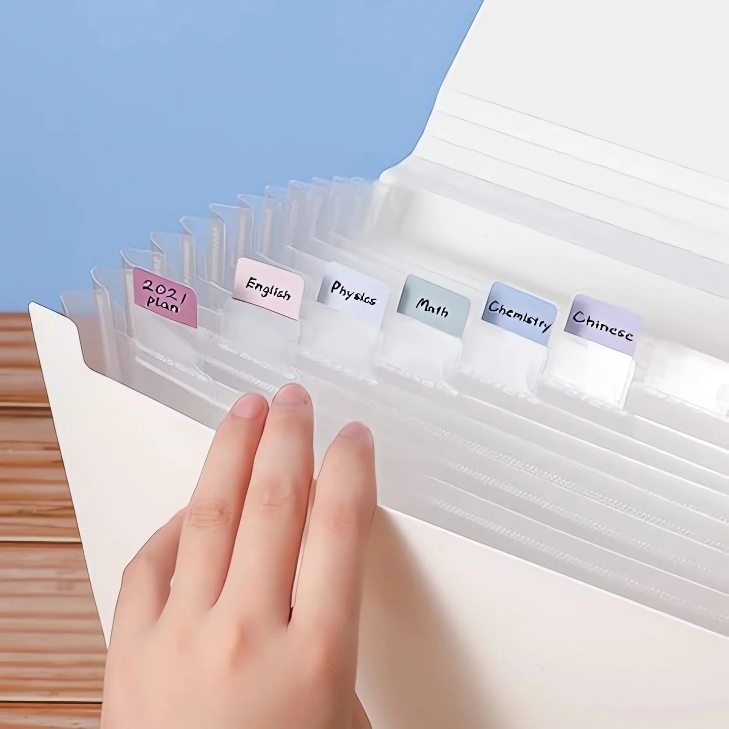 🎨INNO INK Colors Index Stickers ✨ | Transparent Writable Sticky Notes for Folders & Organization 📚