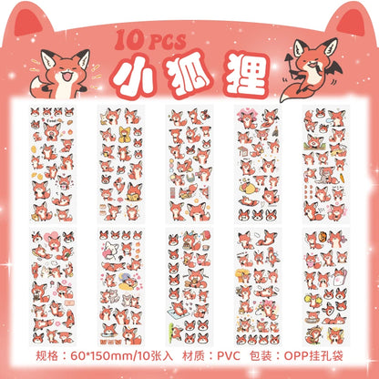 🌸 150+ INNO INK Kawaii Sticker Set 🐸 | Cute Frog, Bicycle & Girl Designs for Scrapbooking, Journals & Stationery 🎨