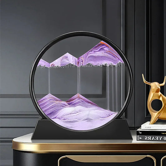 3D Moving Sand Art – Mesmerizing Deep Sea Sandscape Hourglass for Home & Office Décor 🌊✨