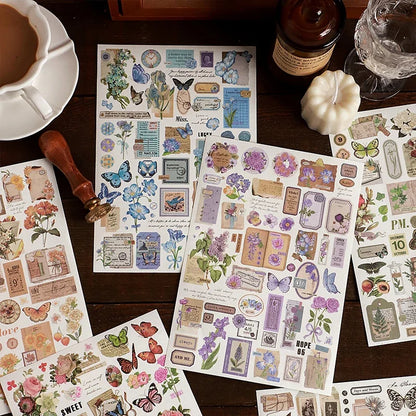 🌸INNO INK Floral Stickers ✂️ | Aesthetic Scrapbook & DIY Craft Decor 🌿 | Vintage Junk Journal & Collage Supplies 📖