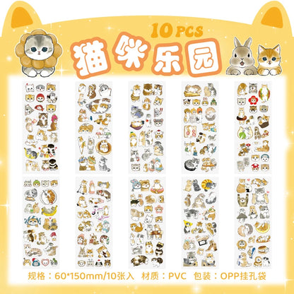 🌸 150+ INNO INK Kawaii Sticker Set 🐸 | Cute Frog, Bicycle & Girl Designs for Scrapbooking, Journals & Stationery 🎨