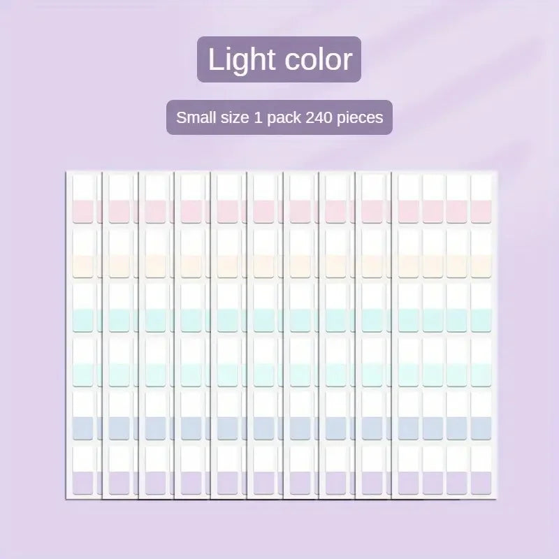 🎨INNO INK Colors Index Stickers ✨ | Transparent Writable Sticky Notes for Folders & Organization 📚