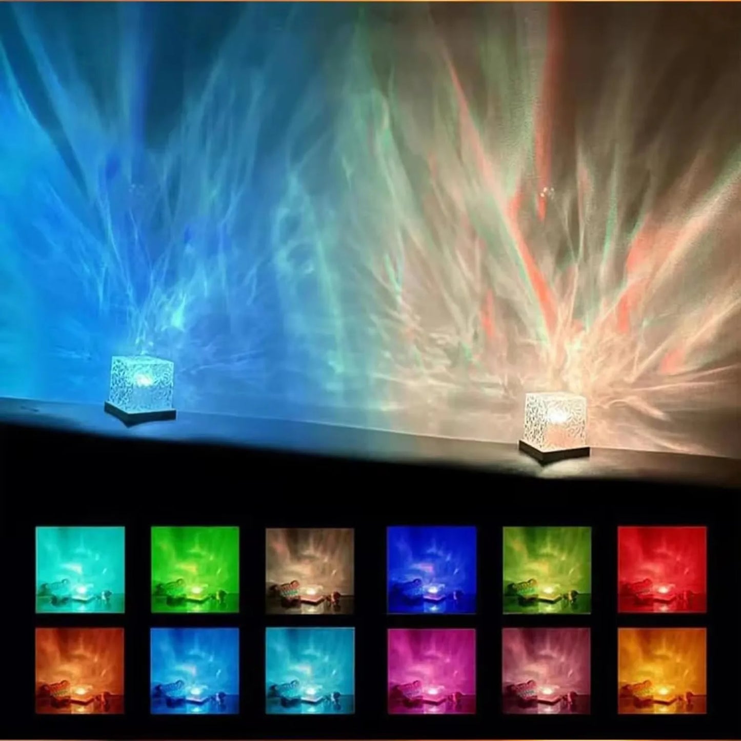 Midnight Aura Ocean Wave Projector – 16-Color Aurora Glow for a Mesmerizing Atmosphere! ✨🌊