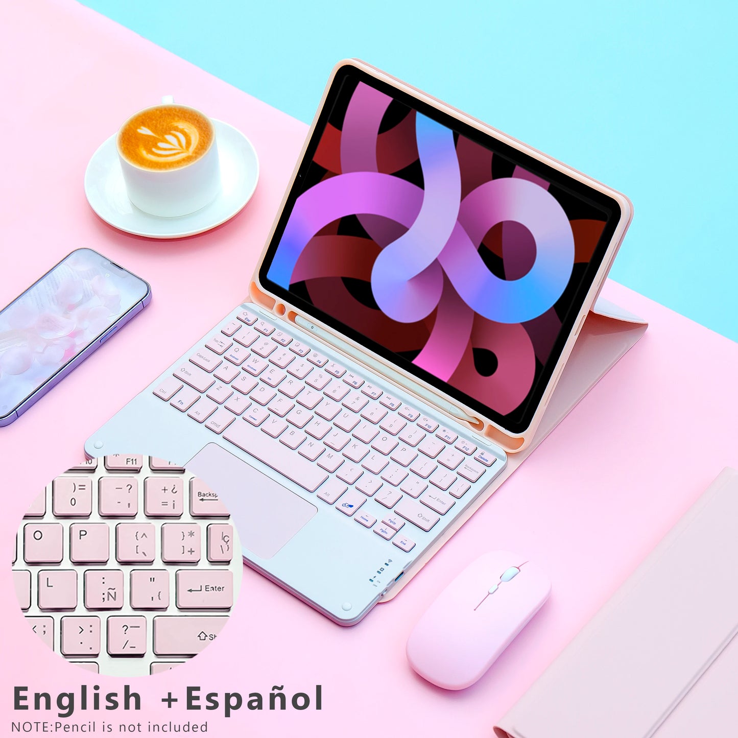 Dual Mode Bluetooth Keyboard & Mouse Combo – Effortless Connectivity & Seamless Productivity! 🖱️⌨️