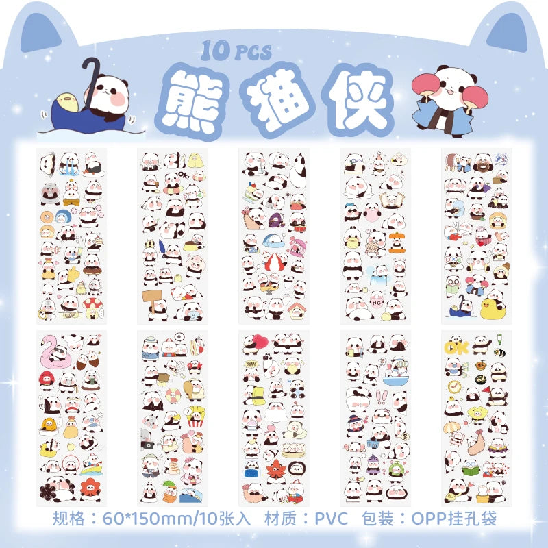 🌸 150+ INNO INK Kawaii Sticker Set 🐸 | Cute Frog, Bicycle & Girl Designs for Scrapbooking, Journals & Stationery 🎨