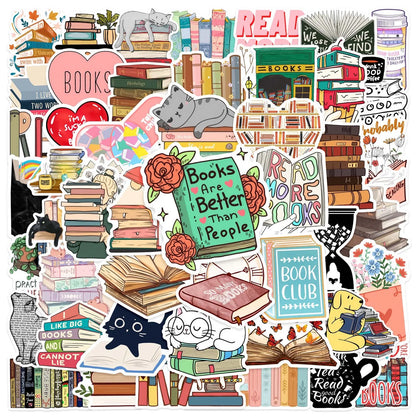 🎨 10/30/50PCS INNO INK Aesthetic Diary & Reading Stickers – DIY Scrapbook, Laptop, Phone, Guitar, Luggage & More!  🌟 | Personalize Your World!