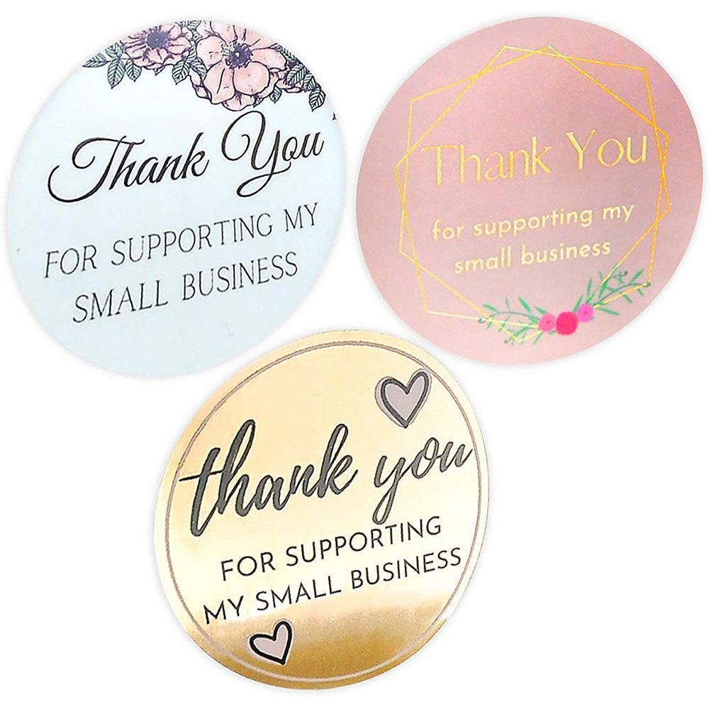 🎁 INNO INK Thank You Stickers – 500pcs Roll for Retail Business | Show Appreciation with a Personal Touch 🌟