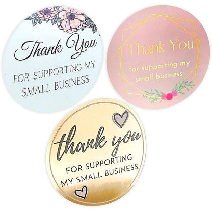 🎁 INNO INK Thank You Stickers – 500pcs Roll for Retail Business | Show Appreciation with a Personal Touch 🌟